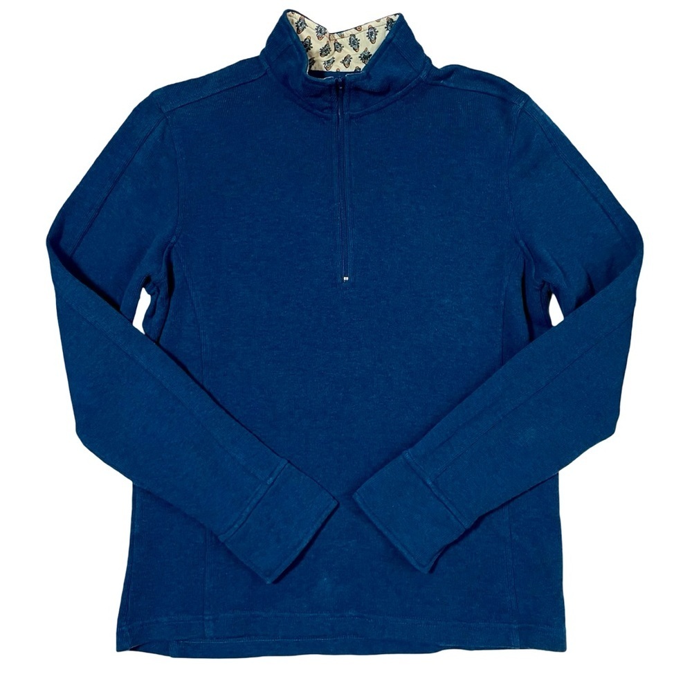 Orvis Softest French Rib Quarter Zip Pullover Sweater Size Small